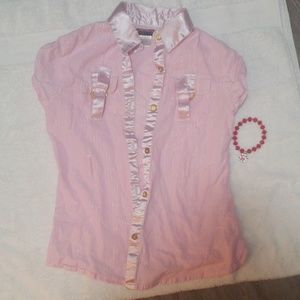 Very Cute Girls Button Down Shirt.